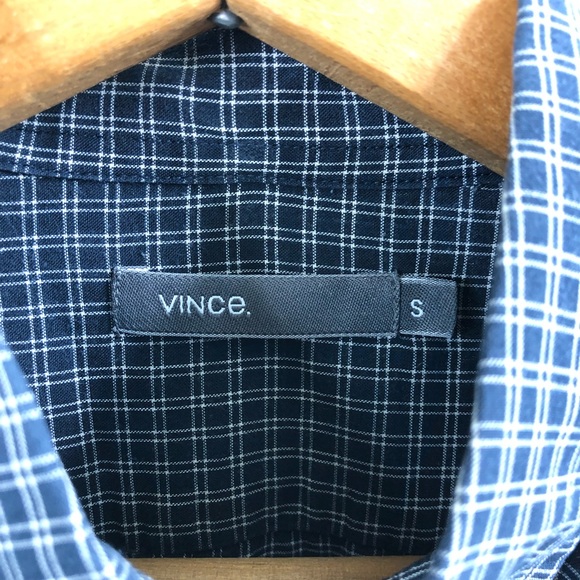 VINCE Plaid Button Down Men's - Picture 9 of 10